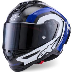 Cască integrală pentru motocicletă Alpinestars Supertech R10 Arius negru-albastru-alb