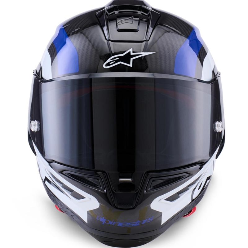 Cască integrală pentru motocicletă Alpinestars Supertech R10 Arius negru-albastru-alb