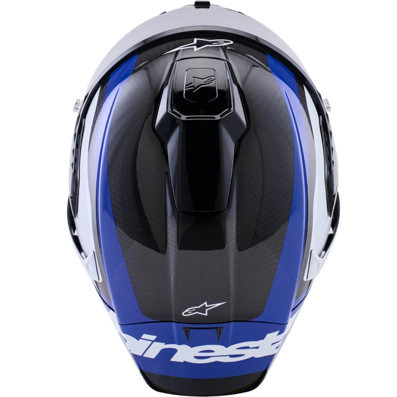 Cască integrală pentru motocicletă Alpinestars Supertech R10 Arius negru-albastru-alb