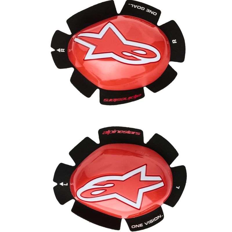 Slideri pentru genunchi Alpinestars GP Tech roșu-alb