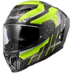 Casca moto integrala LS2 FF807 Dragon Trax galben fluo