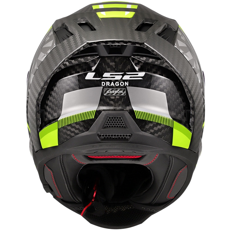 Casca moto integrala LS2 FF807 Dragon Trax galben fluo