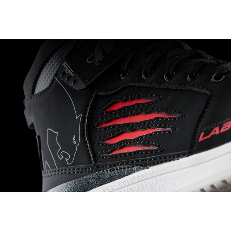Ghete motociclete Furygan Tarmac D3O® negru-roșu