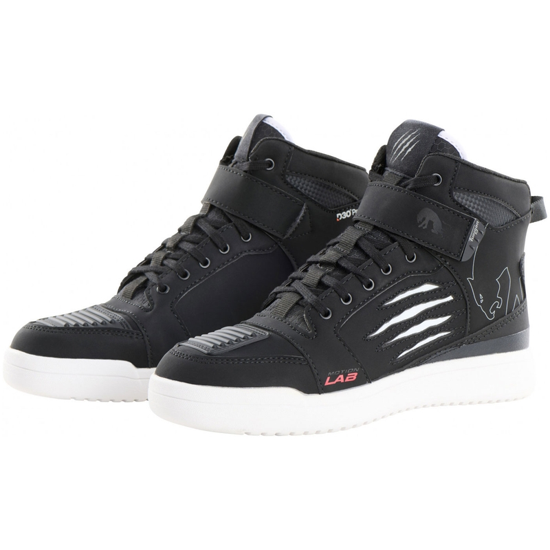 Ghete motociclete Furygan Tarmac D3O® negru-alb