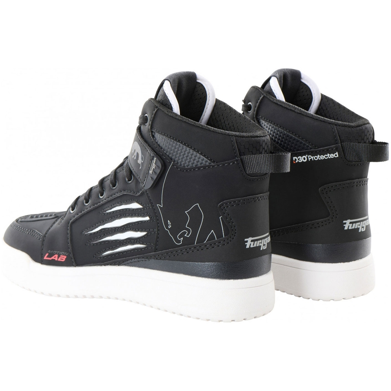 Ghete motociclete Furygan Tarmac D3O® negru-alb