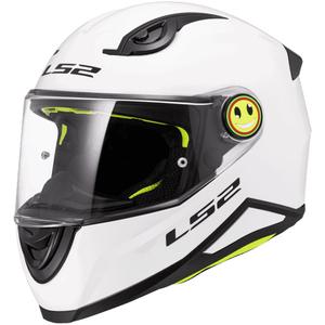 Cască integrală pentru motocicletă LS2 FF812 Solid, alb lucios, pentru copii