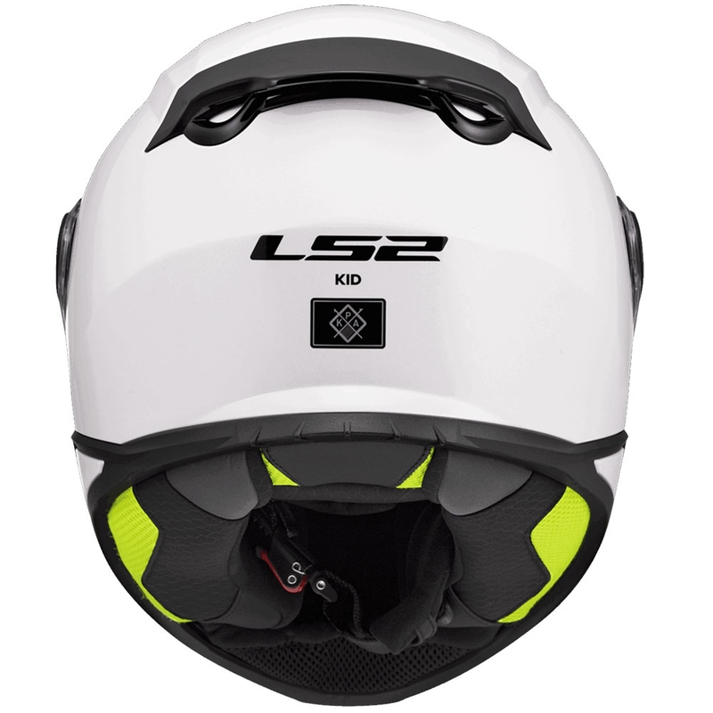 Cască integrală pentru motocicletă LS2 FF812 Solid, alb lucios, pentru copii