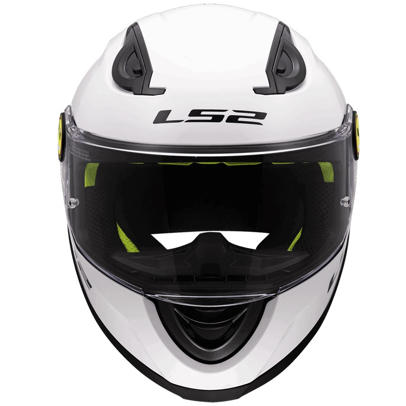 Cască integrală pentru motocicletă LS2 FF812 Solid, alb lucios, pentru copii