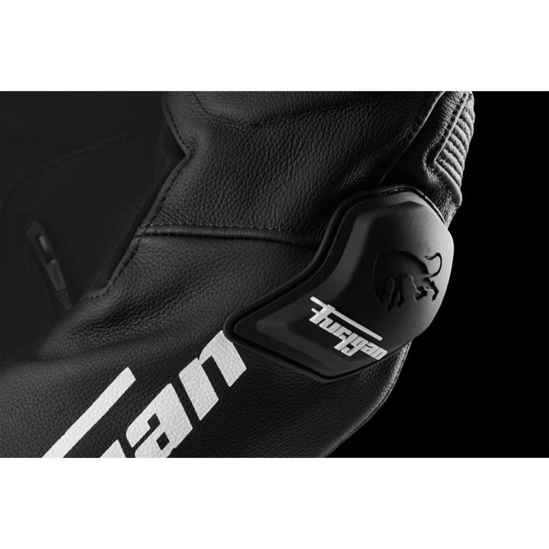 Geacă de piele pentru motocicletă Furygan Raptor Evo 3 negru-alb