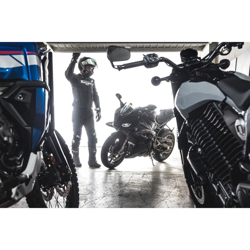Geacă de piele pentru motocicletă Furygan Raptor Evo 3 negru-alb