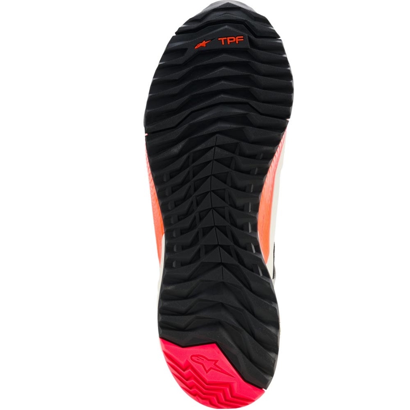 Ghete moto Alpinestars Stella CR-X Drystar pentru femei, alb-gri deschis-negru-roz fluo