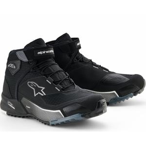 Ghete moto Alpinestars Stella CR-X Drystar pentru femei, negru-gri-alb