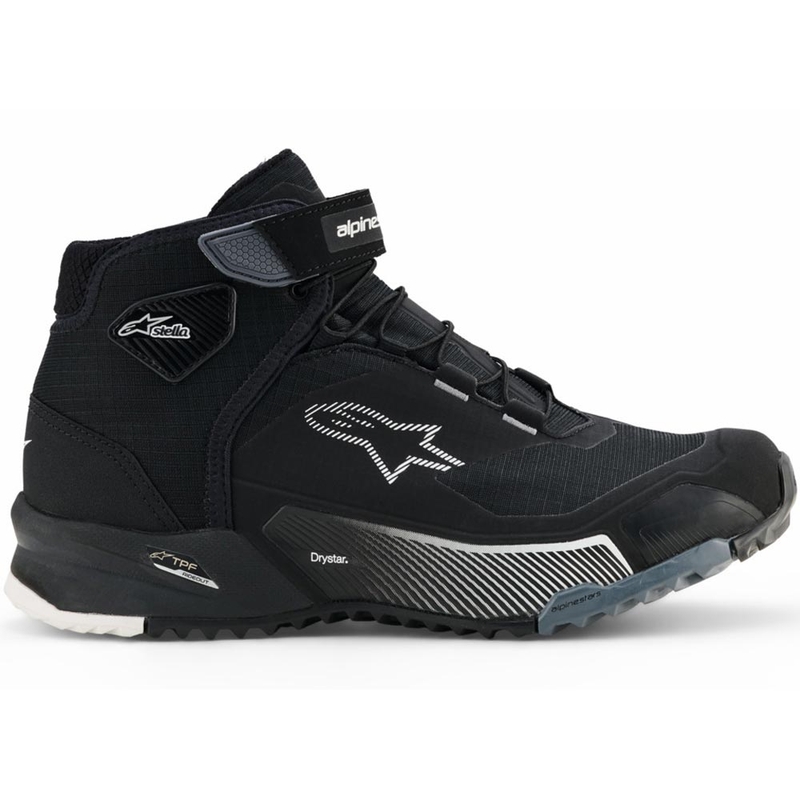 Ghete moto Alpinestars Stella CR-X Drystar pentru femei, negru-gri-alb