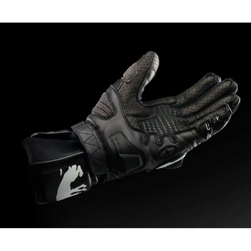 Mănuși Motocicletă Furygan STYG 15 Ventilate Negru-Alb-Galben Fluo