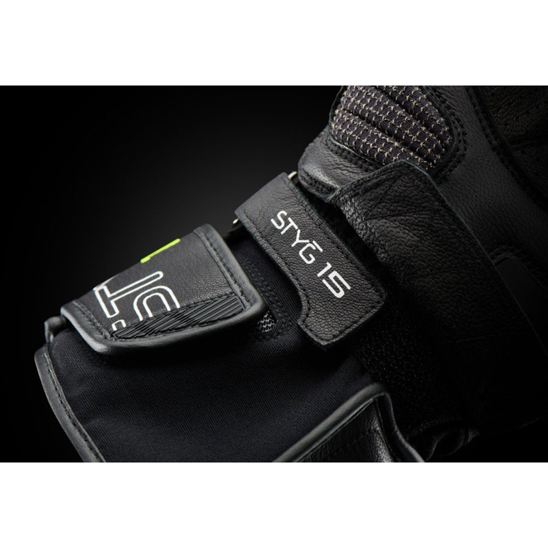 Mănuși Motocicletă Furygan STYG 15 Ventilate Negru-Alb-Galben Fluo