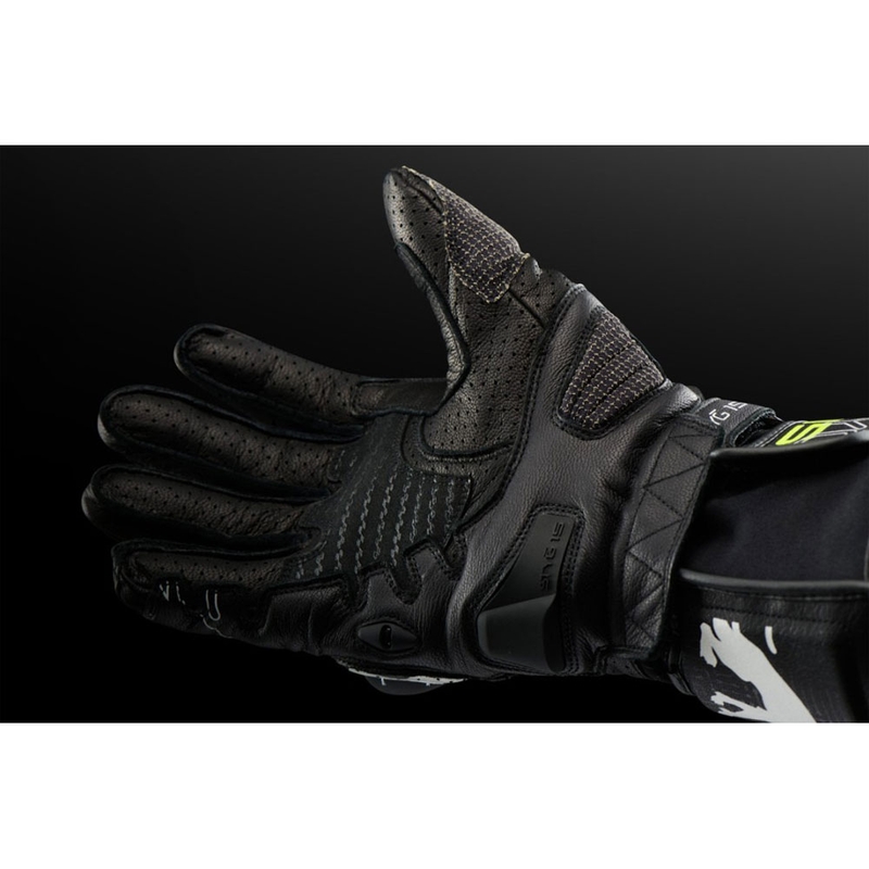Mănuși Motocicletă Furygan STYG 15 Ventilate Negru-Alb-Galben Fluo
