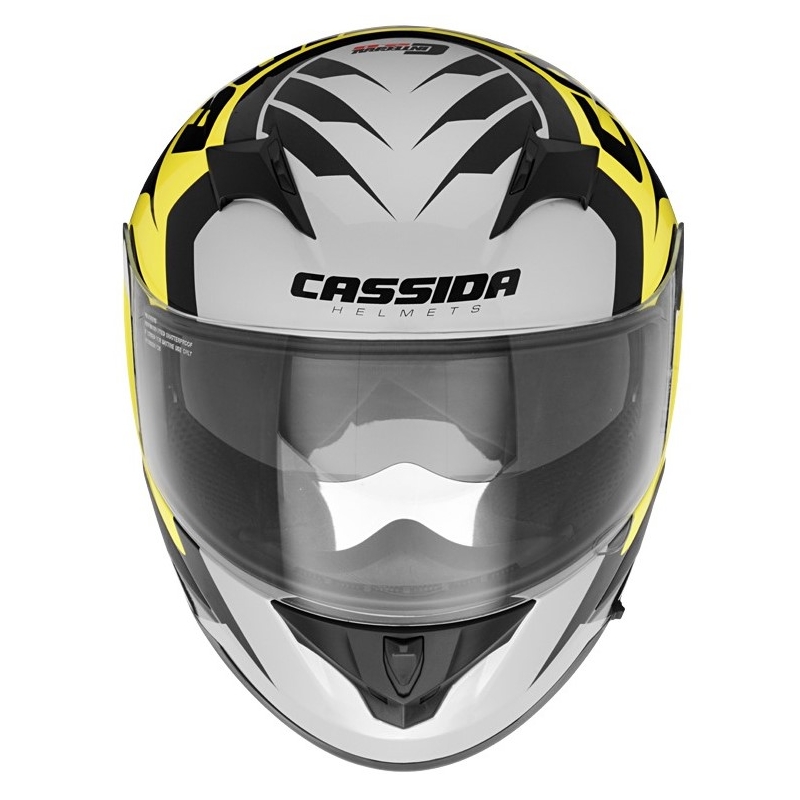 Cască integrală Cassida Integral Integral 2.0 Perimetric fluo galben-negru-gri