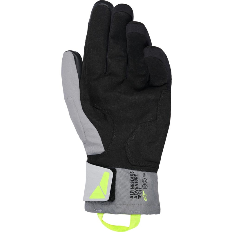 Mănuși moto Alpinestars XT-3 Drystar izolate, negre, gri închis, gri deschis și galbene