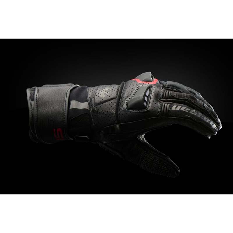 Mănuși moto Furygan STYG 15 Vented negru-roșu