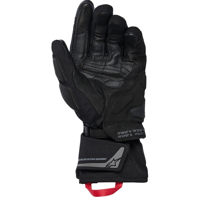 Mănuși de motocicletă Alpinestars WT-8 GORE-TEX® izolate negru-roșu