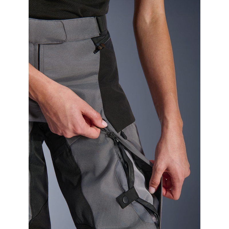 Pantaloni de motocicletă Alpinestars Stella Andes V4 Drystar pentru femei, negru-gri închis