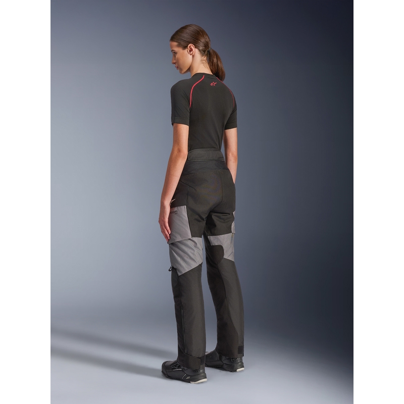 Pantaloni de motocicletă Alpinestars Stella Andes V4 Drystar pentru femei, negru-gri închis