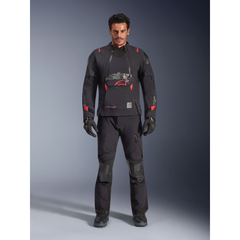 Geacă motocicletă Alpinestars Halo PRO Drystar XF negru-gri închis-roșu