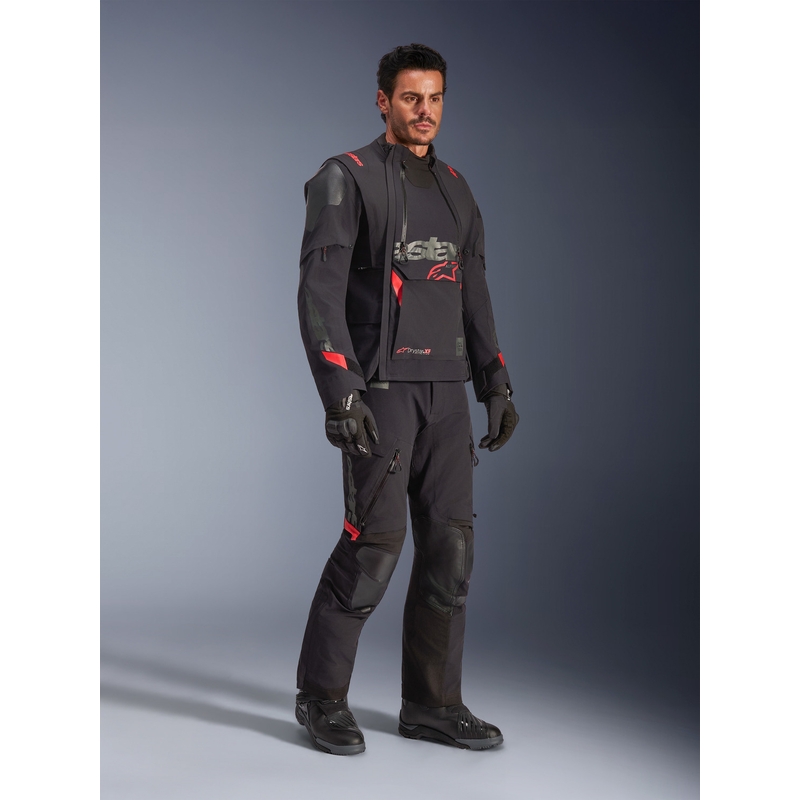 Geacă motocicletă Alpinestars Halo PRO Drystar XF negru-gri închis-roșu