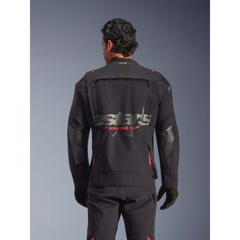 Geacă motocicletă Alpinestars Halo PRO Drystar XF negru-gri închis-roșu