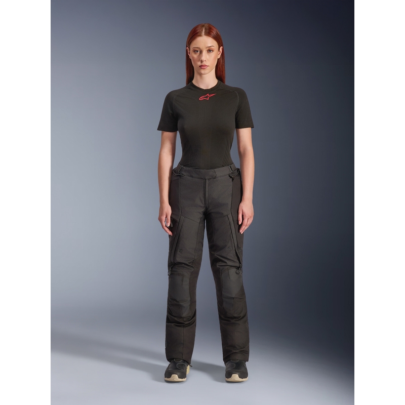 Pantaloni de motocicletă Alpinestars Stella Andes V4 Drystar pentru femei, negri