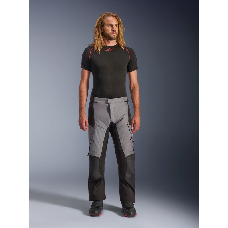 Pantaloni motocicletă Alpinestars Andes V4 Drystar negru-gri închis