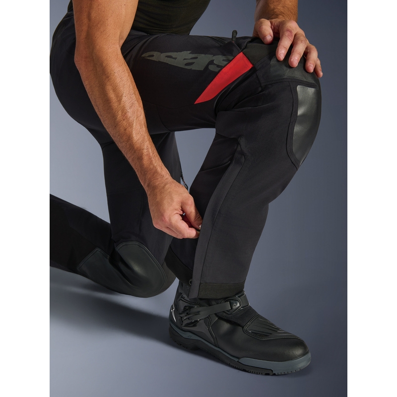 Pantaloni motocicletă Alpinestars Halo PRO Drystar XF negru-gri închis-roșu