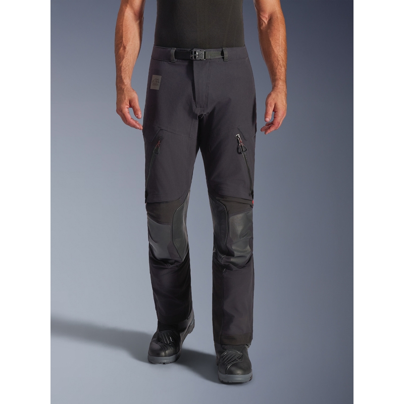 Pantaloni motocicletă Alpinestars Halo PRO Drystar XF negru-gri închis-roșu