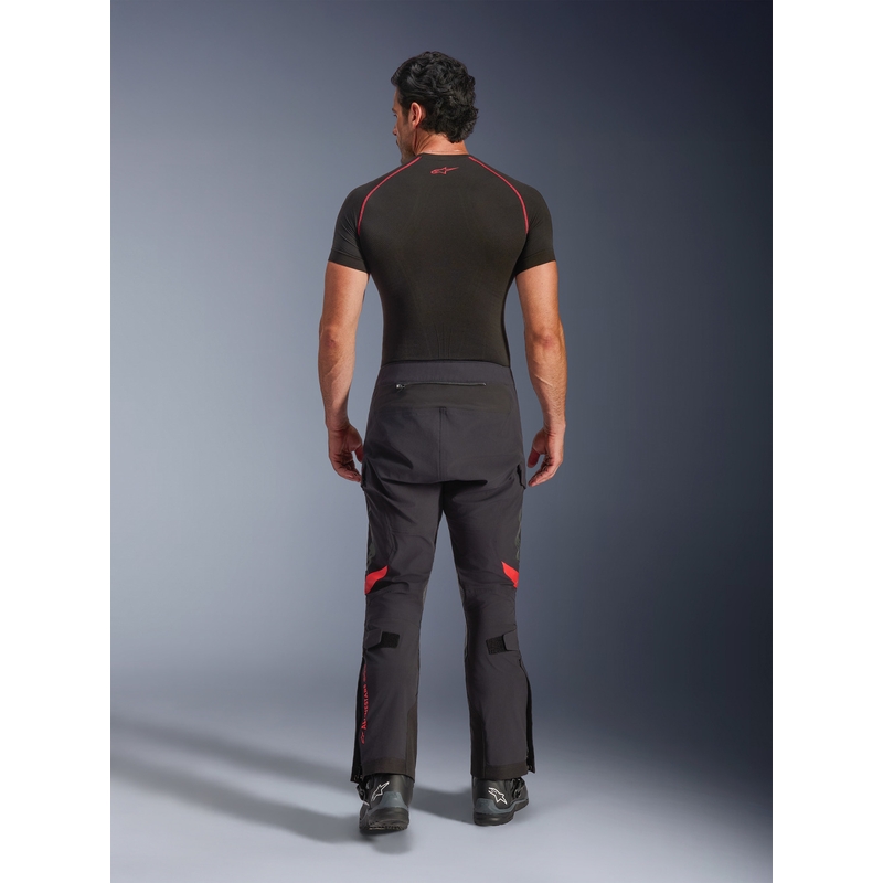 Pantaloni motocicletă Alpinestars Halo PRO Drystar XF negru-gri închis-roșu