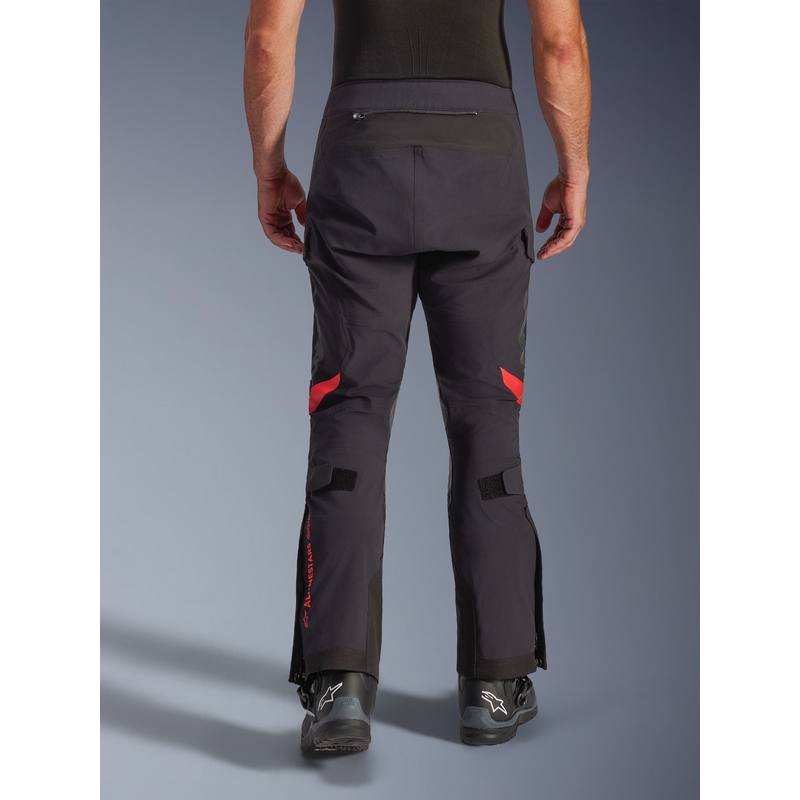 Pantaloni motocicletă Alpinestars Halo PRO Drystar XF negru-gri închis-roșu