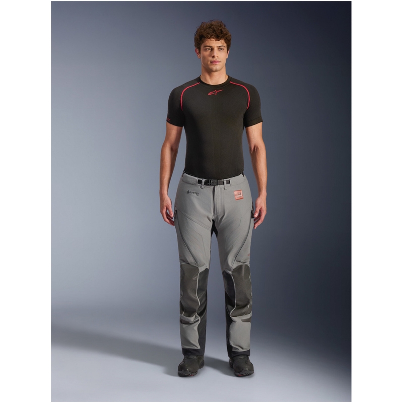 Pantaloni scurți motocicletă Alpinestars Nazca 3L Gore-Tex PRO gri închis-negru