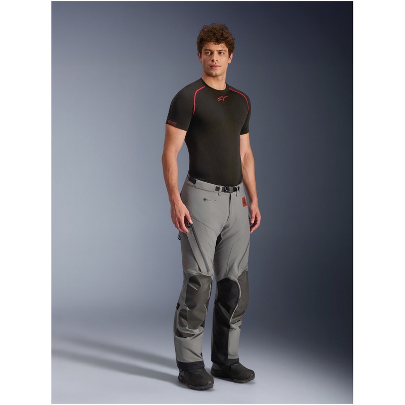 Pantaloni scurți motocicletă Alpinestars Nazca 3L Gore-Tex PRO gri închis-negru
