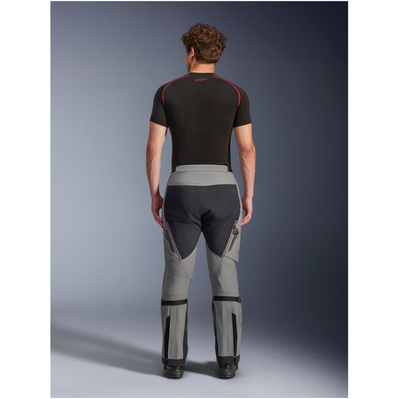 Pantaloni scurți motocicletă Alpinestars Nazca 3L Gore-Tex PRO gri închis-negru