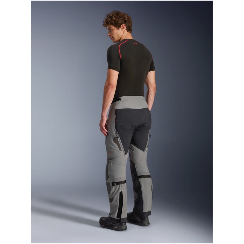 Pantaloni scurți motocicletă Alpinestars Nazca 3L Gore-Tex PRO gri închis-negru