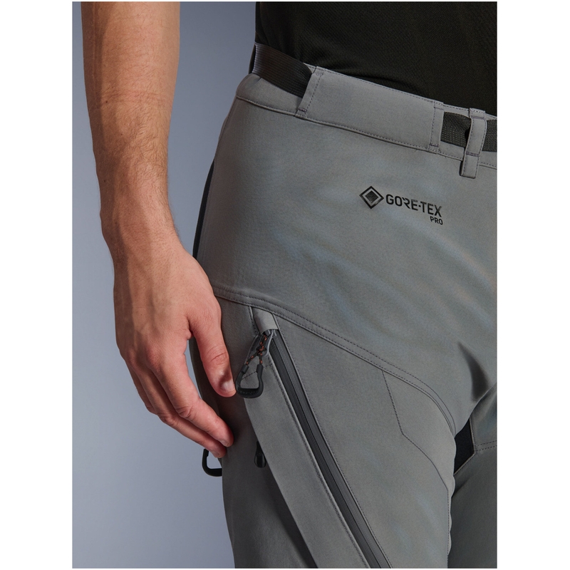Pantaloni scurți motocicletă Alpinestars Nazca 3L Gore-Tex PRO gri închis-negru