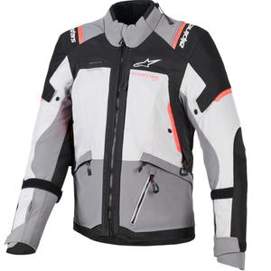 Geacă de motocicletă Alpinestars Stella Andes V4 Drystar pentru femei, gri închis-gri deschis-negru-roșu
