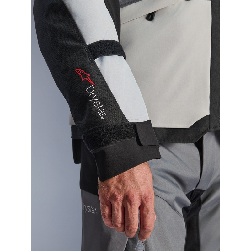 Jachetă Motocicletă Alpinestars Andes V4 Drystar Gri Închis-Gri Deschis-Negru-Galben Fluo