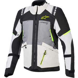 Jachetă Motocicletă Alpinestars Andes V4 Drystar Gri Închis-Gri Deschis-Negru-Galben Fluo