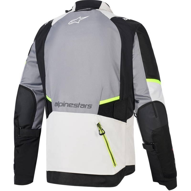 Jachetă Motocicletă Alpinestars Andes V4 Drystar Gri Închis-Gri Deschis-Negru-Galben Fluo