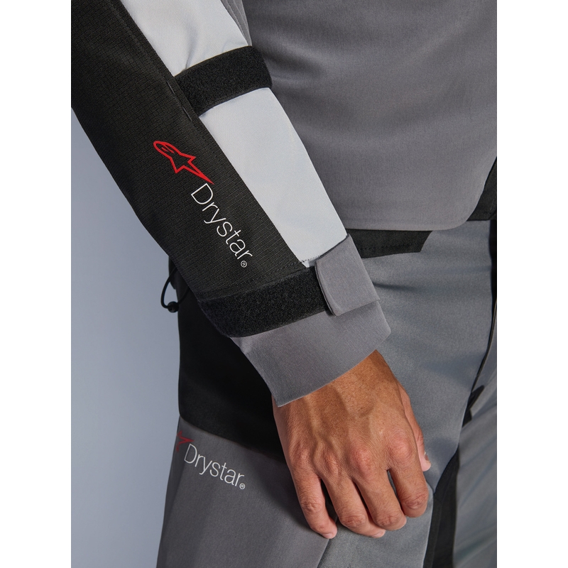 Jachetă Motocicletă Alpinestars Andes V4 Drystar Gri Închis-Gri Deschis-Negru-Roșu