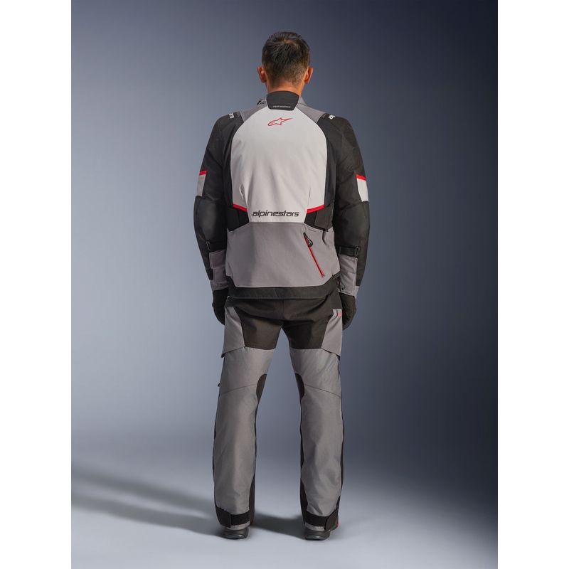 Jachetă Motocicletă Alpinestars Andes V4 Drystar Gri Închis-Gri Deschis-Negru-Roșu