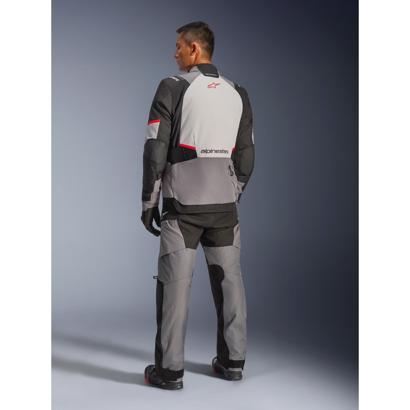 Jachetă Motocicletă Alpinestars Andes V4 Drystar Gri Închis-Gri Deschis-Negru-Roșu