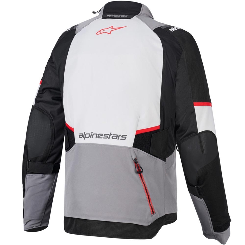 Jachetă Motocicletă Alpinestars Andes V4 Drystar Gri Închis-Gri Deschis-Negru-Roșu