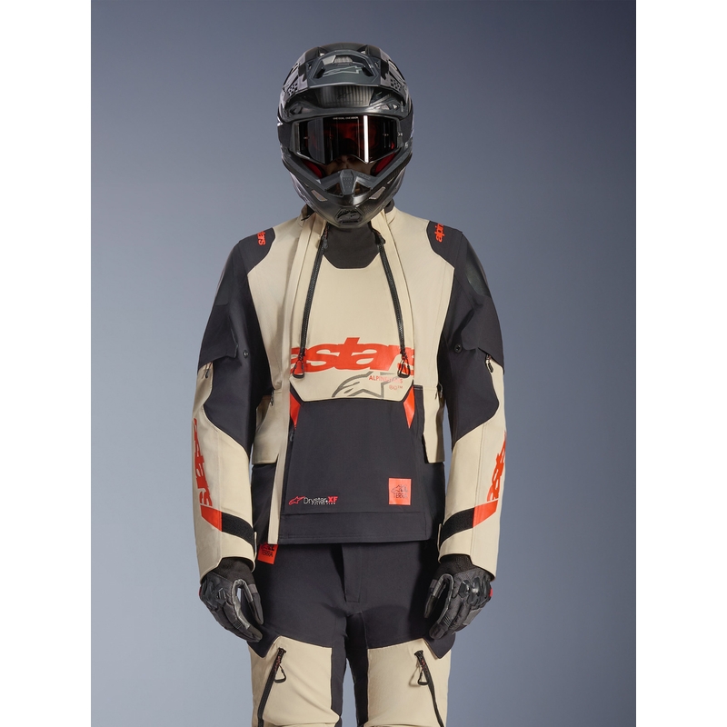 Jachetă Motocicletă Alpinestars Halo PRO Drystar XF Crem-Negru-Roșu