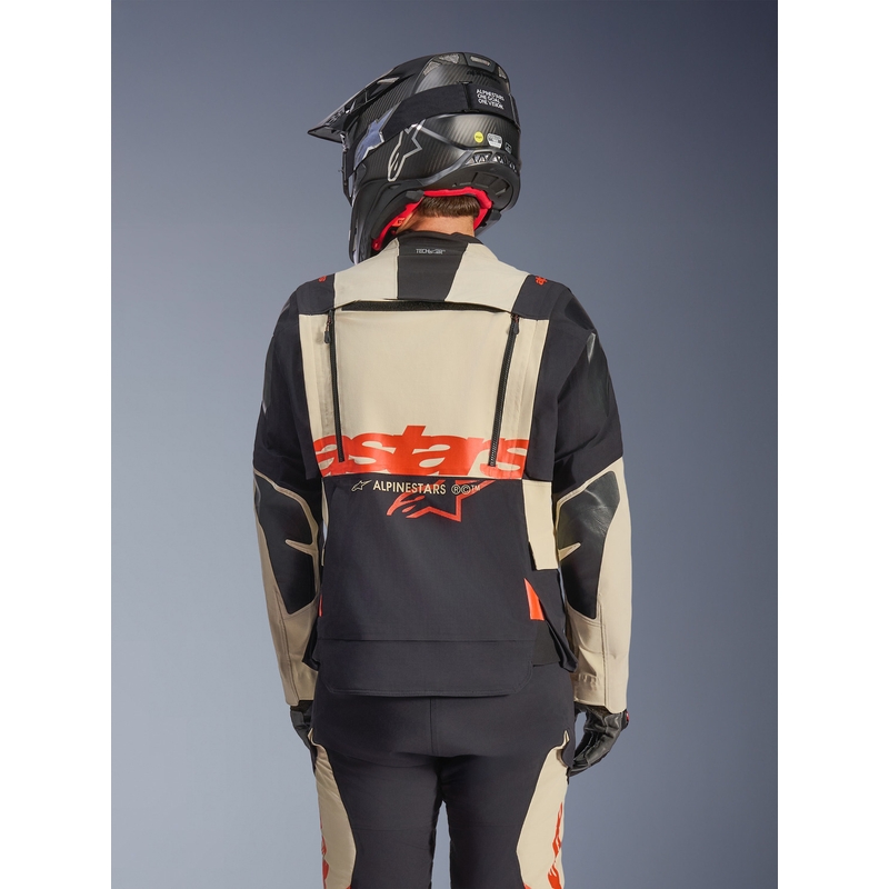Jachetă Motocicletă Alpinestars Halo PRO Drystar XF Crem-Negru-Roșu